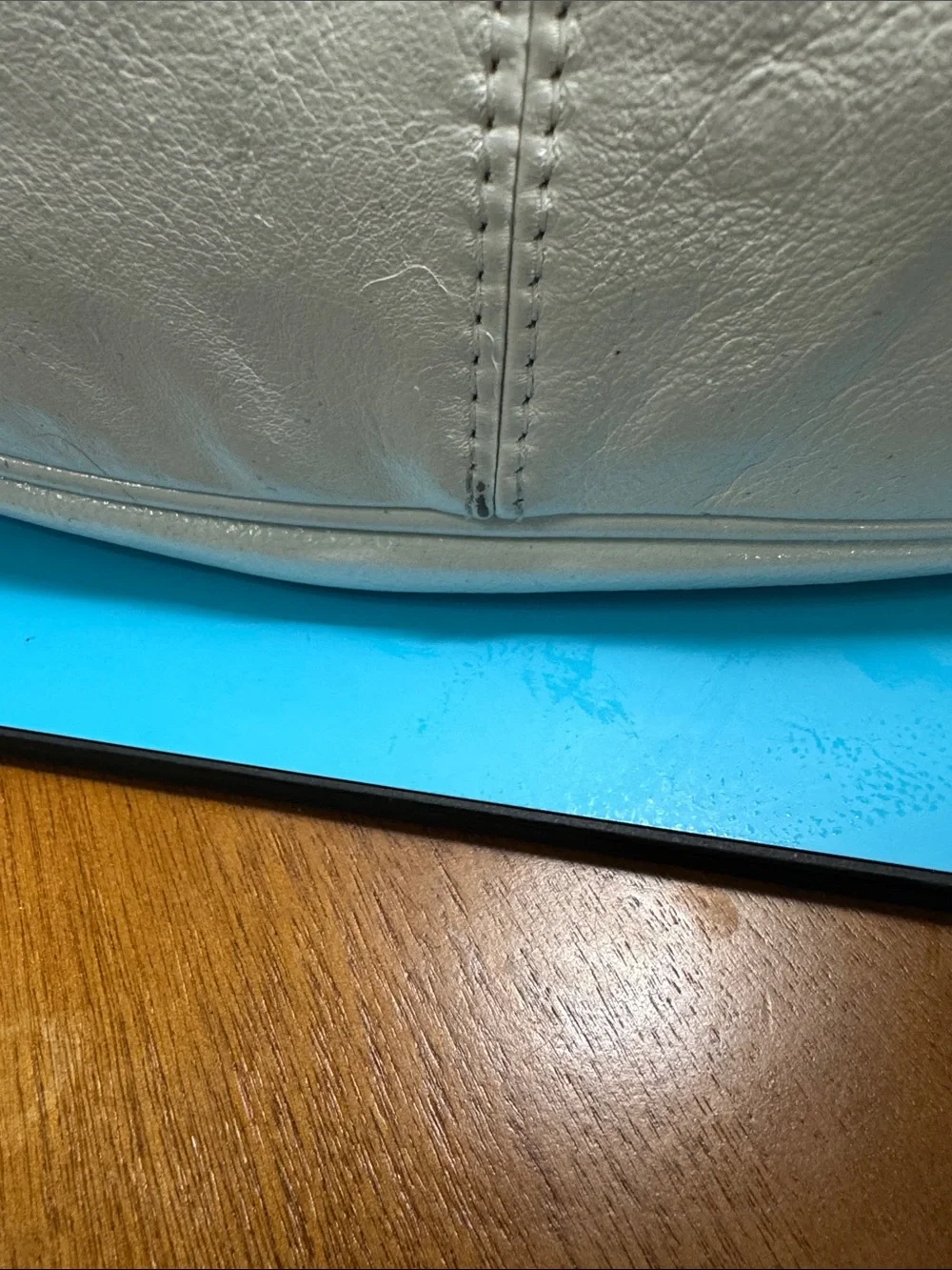 Furla cream pebbled